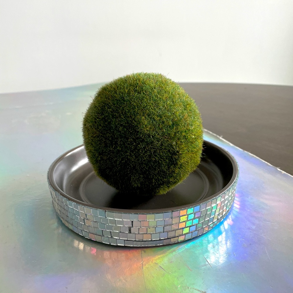 🪩 Hand Made Mirror Disco Catch All Dish Plate Tray ✨🪩